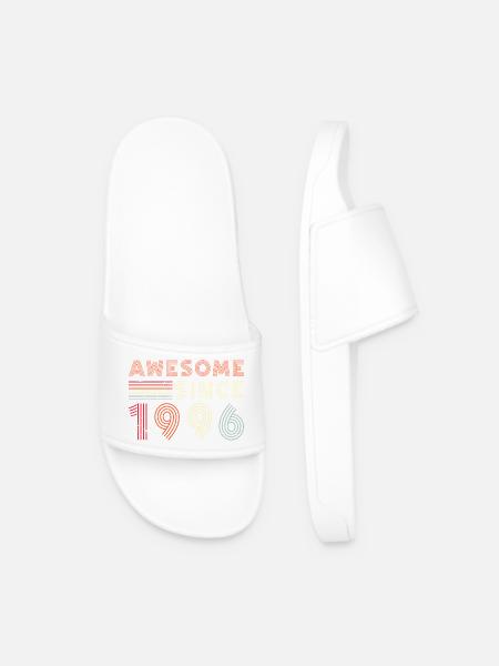 Retro 1996 – Awesome Since 1996 - Men’s Pool Sliders - white