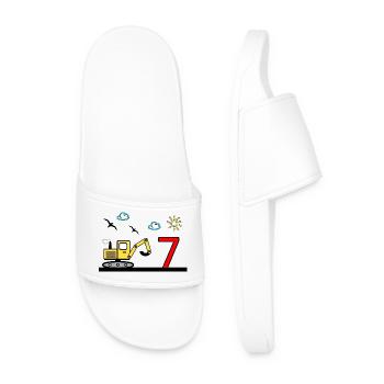Excavatrice - Claquettes Homme - blanc - Devant