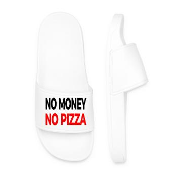 Pizza - Männer Badelatschen - Weiß - Vorne
