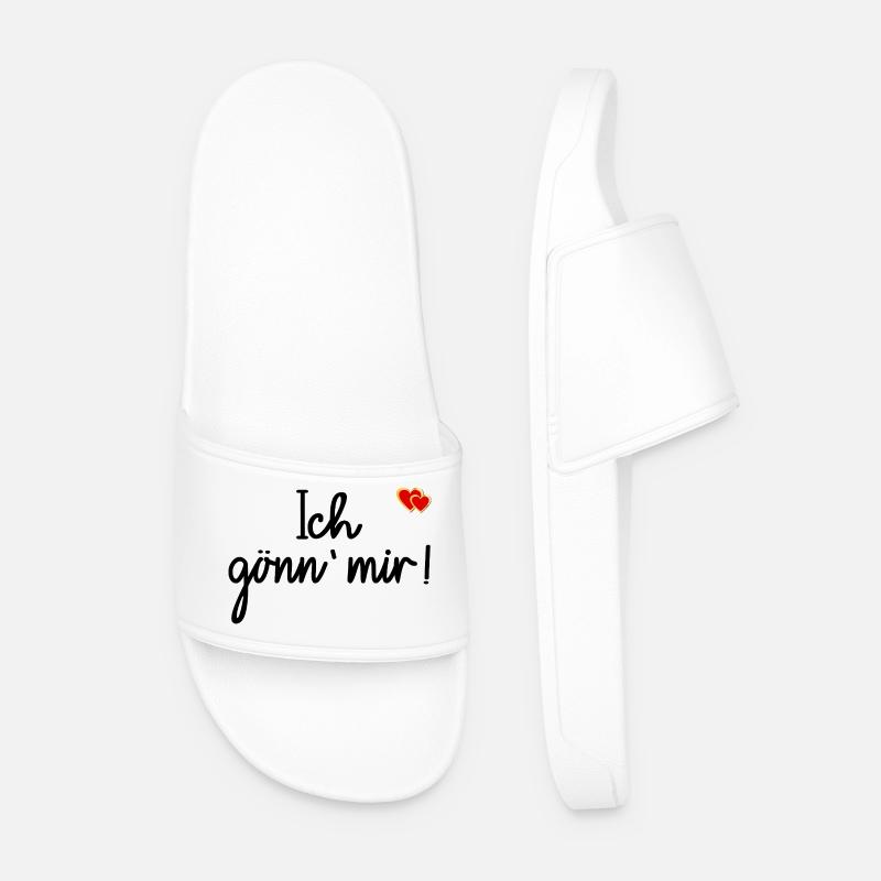 Life plan enjoyment indulgence - Men’s Pool Sliders - white