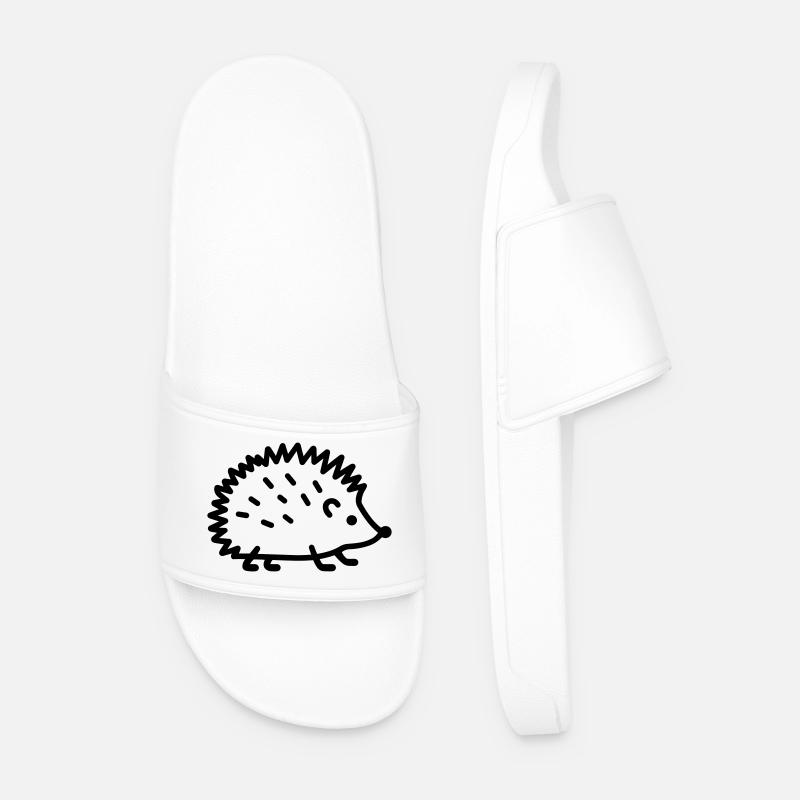 Igel - Männer Badelatschen - Weiß