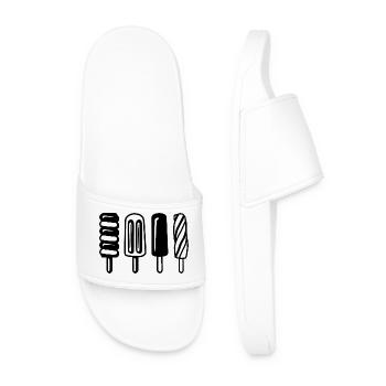 Croquis de glace d’eau - Claquettes Homme - blanc - Devant