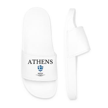 Souvenir Athens, elegant design Athens - Men’s Pool Sliders - white - Front