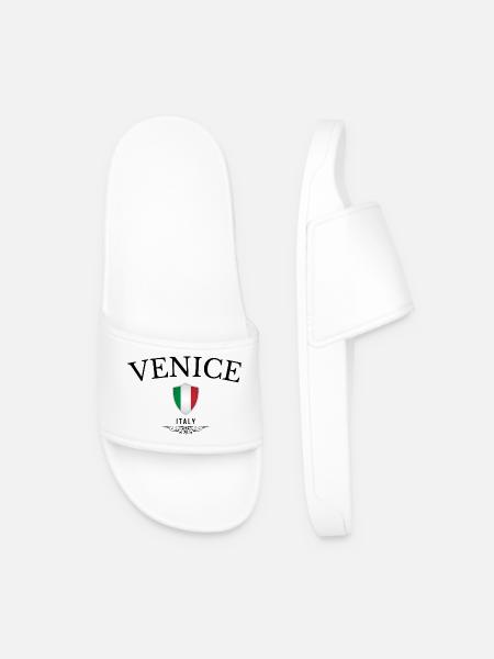 Souvenir Venice, elegant design Venice - Men’s Pool Sliders - white