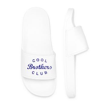 Cool Brothers Club Bruder Geschenk - Männer Badelatschen - Weiß - Vorne