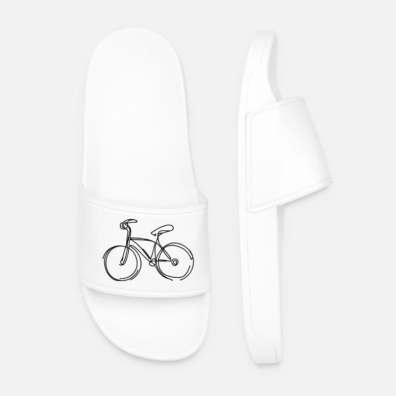 Cycling Graphic - Men’s Pool Sliders - white