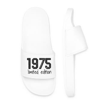 Édition limitée 1975 Rétro Anniversaire Vintage - Claquettes Homme - blanc - Devant