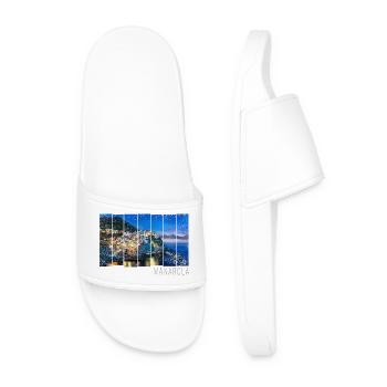 Manarola Cinque Terre La Spezia in Italien Design - Männer Badelatschen - Weiß - Vorne