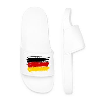GERMANY GERMANY EUROPE GERMAN SPORT FAN - Men’s Pool Sliders - white - Front
