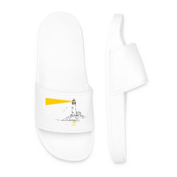 lighthouse - Men’s Pool Sliders - white - Front