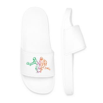 Retro American Football Vintage Sport Geschenk  - Männer Badelatschen - Weiß - Vorne