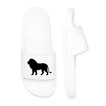 Lion - Men’s Pool Sliders - white - Front