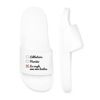 Statut matrimoniale boubou - 07 - Claquettes Homme - blanc - Devant