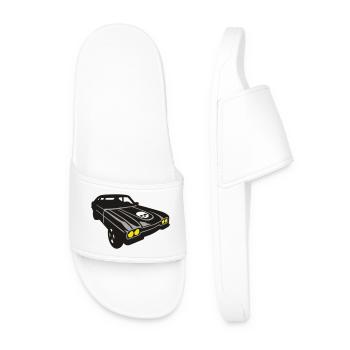666 ride - Men’s Pool Sliders - white - Front