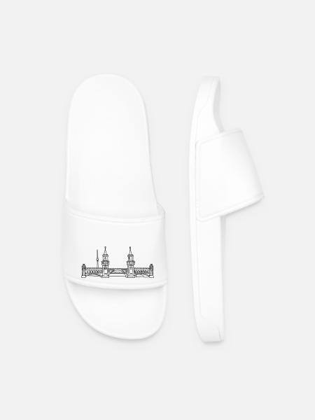 Oberbaum Bridge in Berlin - Men’s Pool Sliders - white
