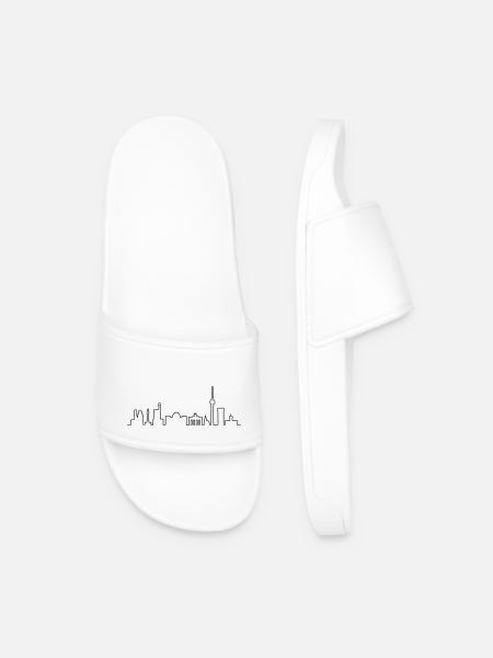 Skyline of Berlin - Men’s Pool Sliders - white