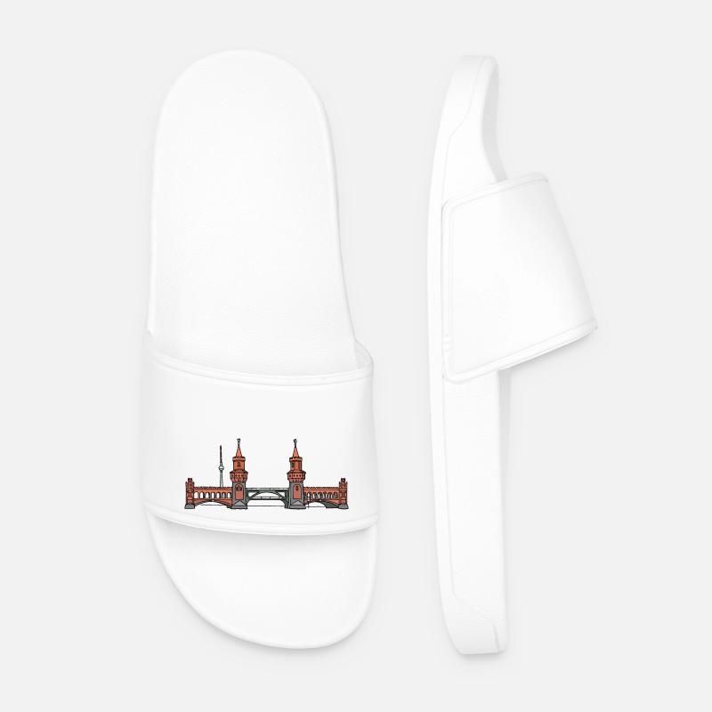 Oberbaum Bridge BERLIN c - Men’s Pool Sliders - white