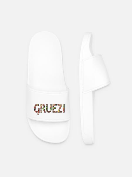 GRUEZI - Männer Badelatschen - Weiß