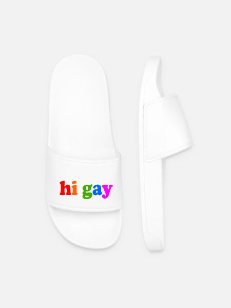 gay - Männer Badelatschen - Weiß
