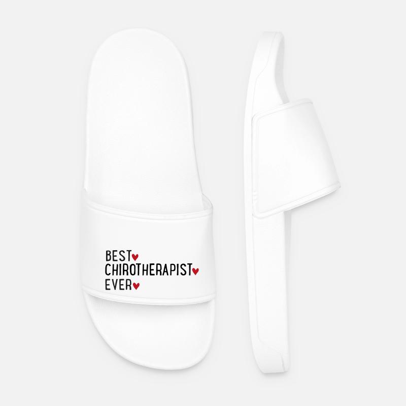 Chiropractor - Men’s Pool Sliders - white