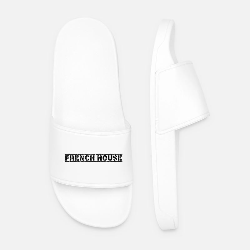 French House - Männer Badelatschen - Weiß