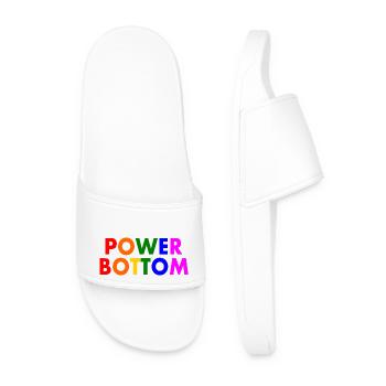 Power bottom - Men’s Pool Sliders - white - Front