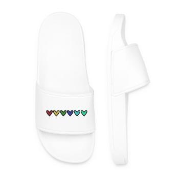 CHRISTMAS. YEAR. ANNIVERSARY. RETIREMENT. FATHER'S DAY - Men’s Pool Sliders - white - Front