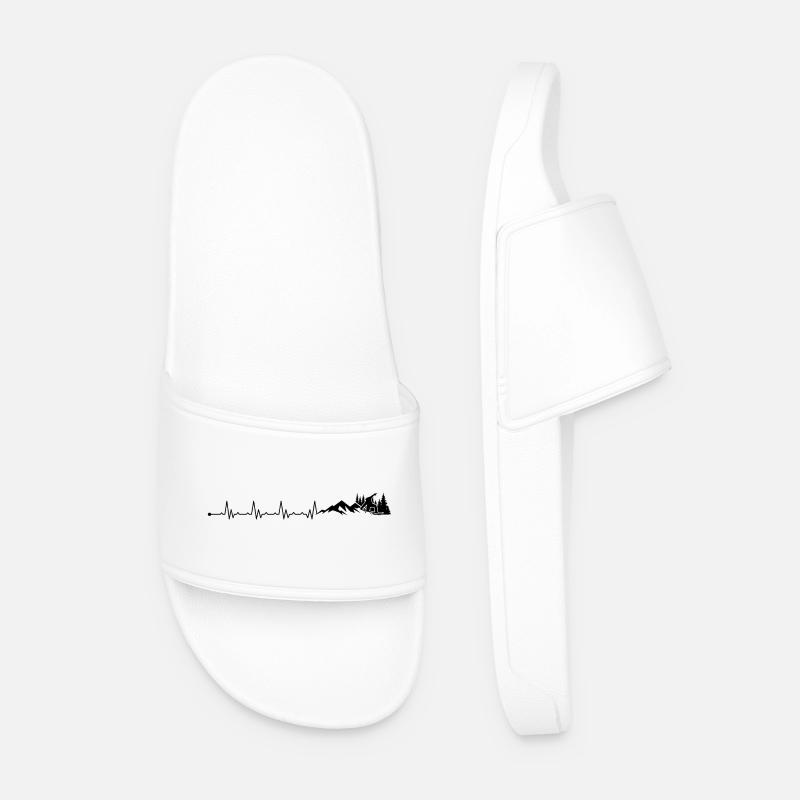 Awaiting design upload - Men’s Pool Sliders - white