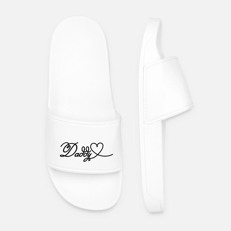 Dad - Men’s Pool Sliders - white