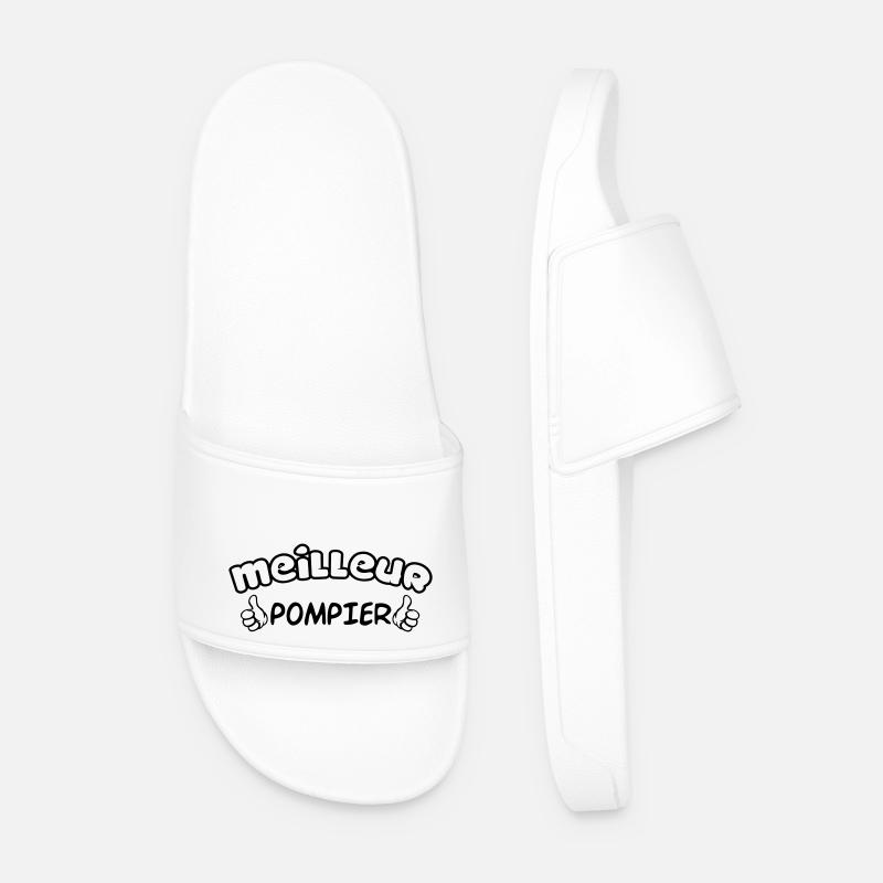 MEILLEUR POMPIER - Claquettes Homme - blanc
