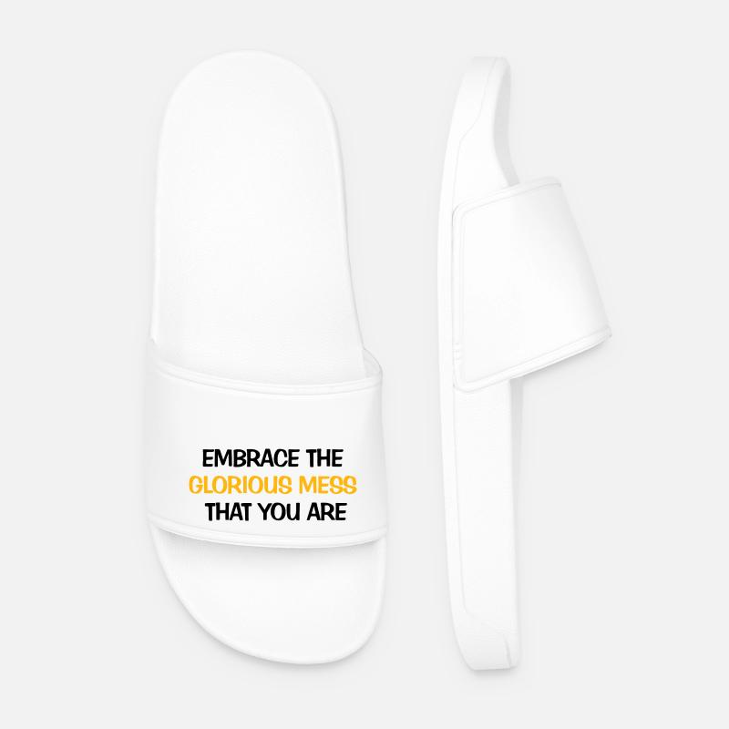 Glorious Mess - Männer Badelatschen - Weiß