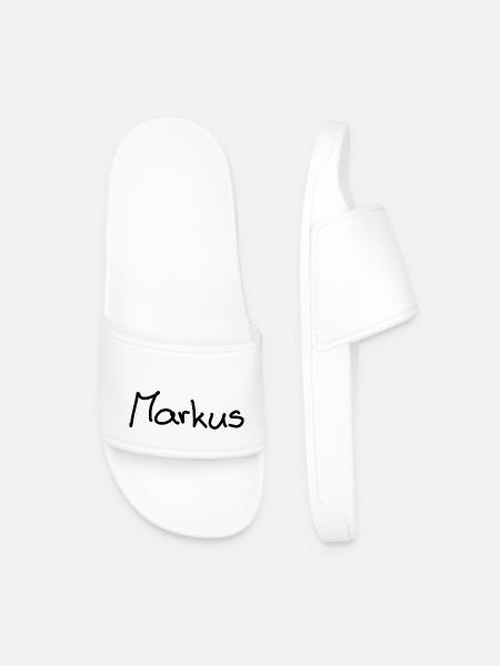 Markus - Männer Badelatschen - Weiß
