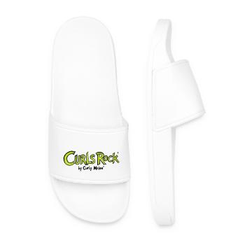 Rock curls - Men’s Pool Sliders - white - Front