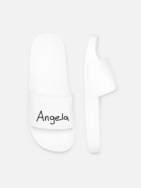 Angela - Men’s Pool Sliders - white