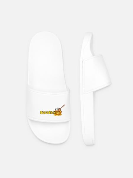 Bee Whisperer // Illustration - Men’s Pool Sliders - white