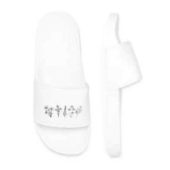 Spring Flowers - Men’s Pool Sliders - white - Front