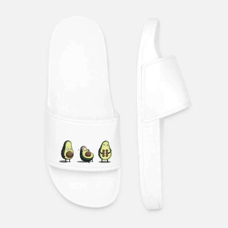 Evolution des Avocado-Körpers - Männer Badelatschen - Weiß