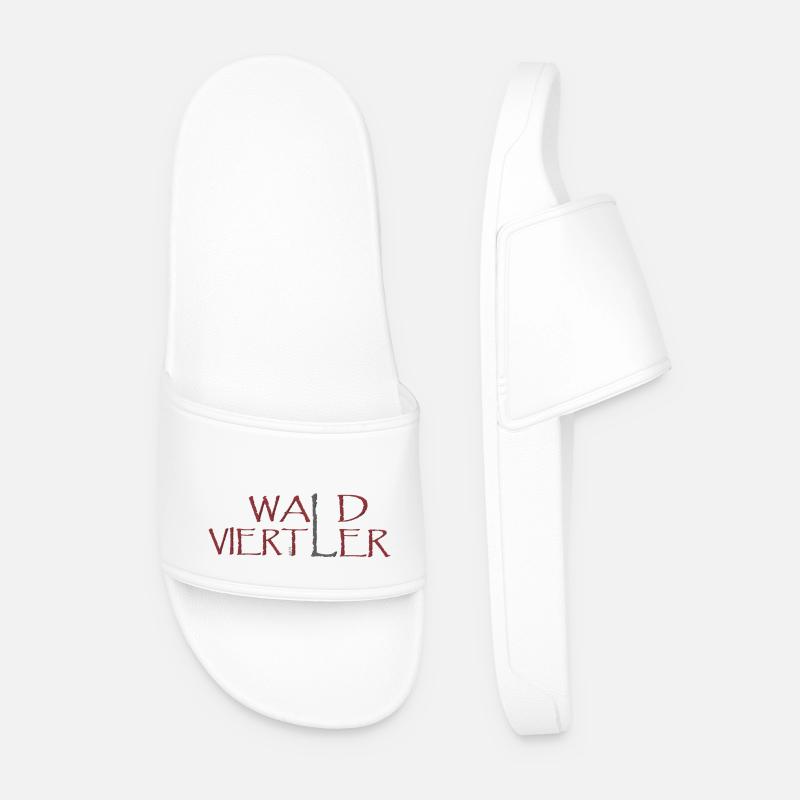 WaLdviertLer - Männer Badelatschen - Weiß