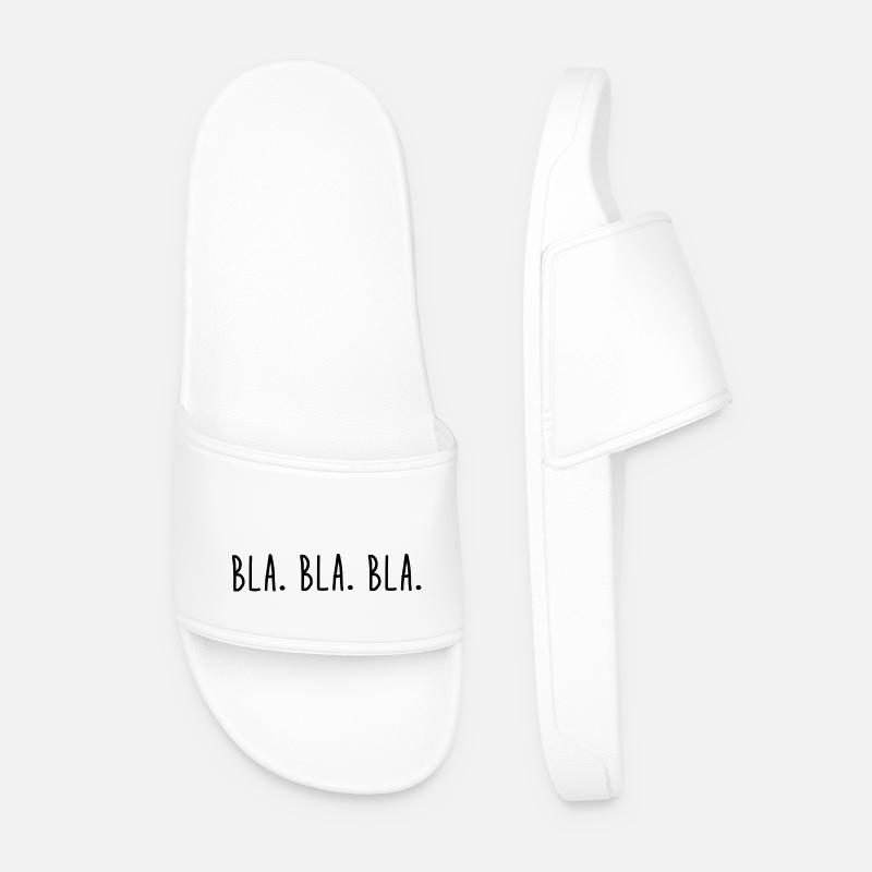 Bla. Bla. Bla. - Männer Badelatschen - Weiß
