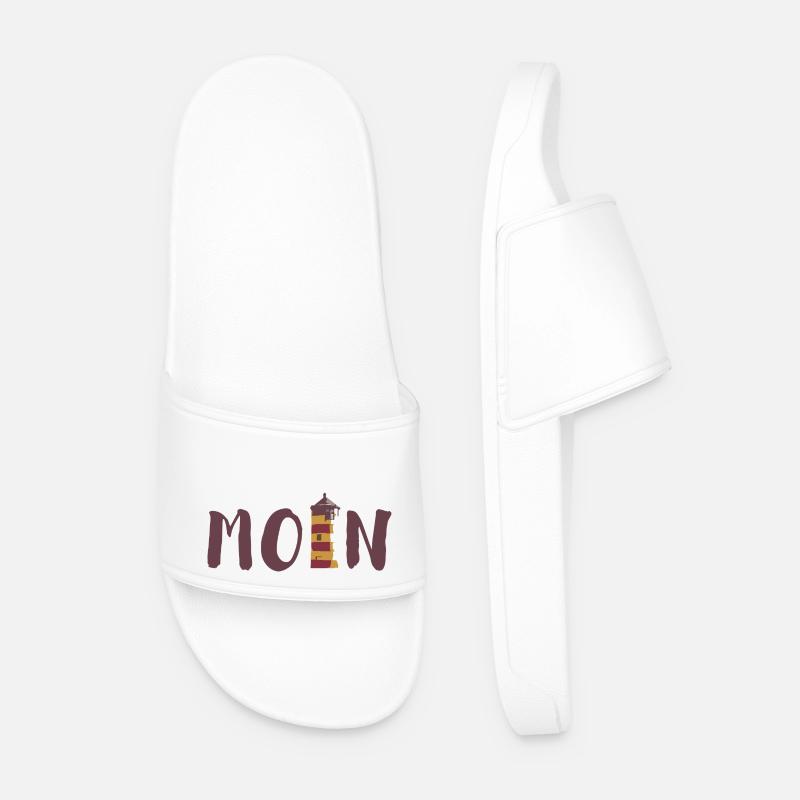 moin - Männer Badelatschen - Weiß