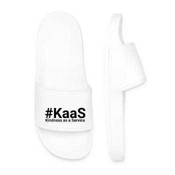 Kindness as a Service SaaS - Männer Badelatschen - Weiß - Vorne