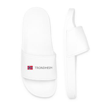 Norway Flag - Trondheim - Norge - Norwegen - Men’s Pool Sliders - white - Front