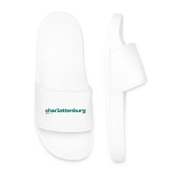 Charlottenburg Berlin - Simples schönes Design - Männer Badelatschen - Weiß - Vorne