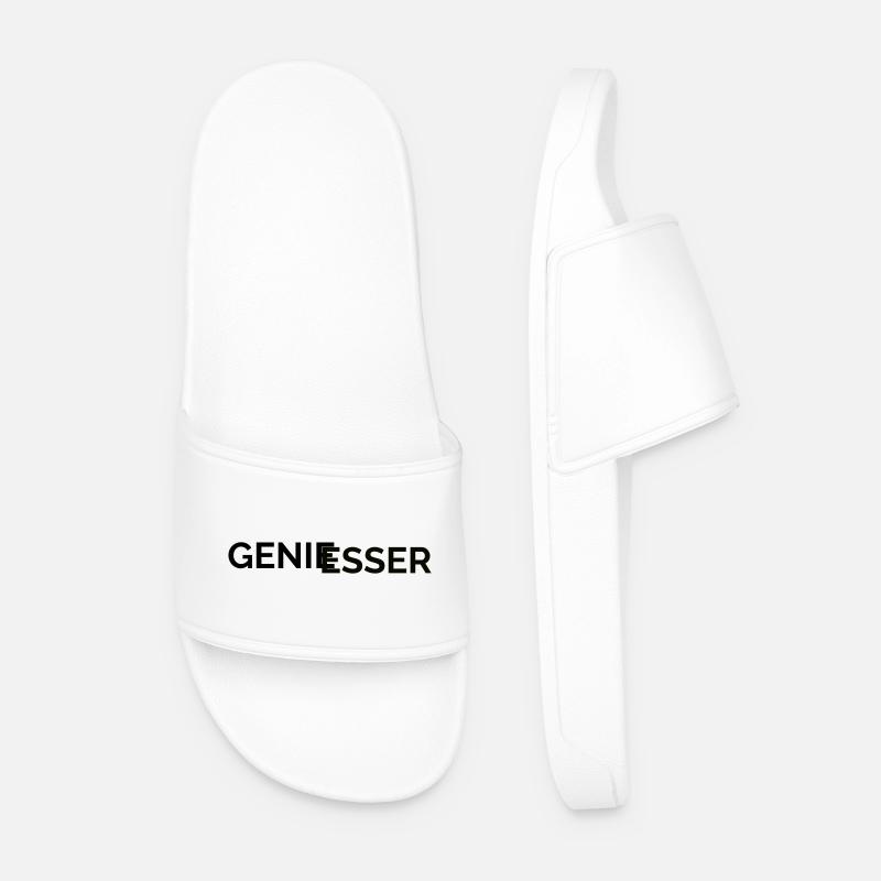 Genießer - Männer Badelatschen - Weiß