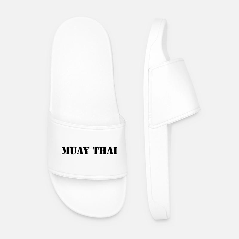 MUAY THAI - Männer Badelatschen - Weiß