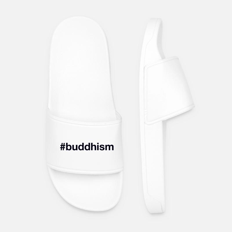 Buddhism Buddhist Buddhismus - Männer Badelatschen - Weiß