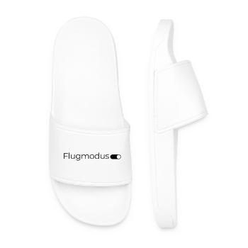 Flugmodus an. – Minimalistisches Design - Männer Badelatschen - Weiß - Vorne