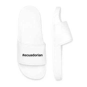 ECUADORIAN Hashtag Ekwador Ecuador - Männer Badelatschen - Weiß - Vorne