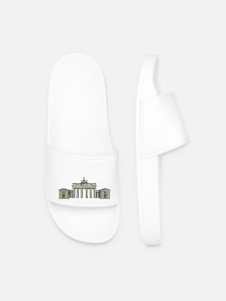 Brandenburg Gate BERLIN c - Men’s Pool Sliders - white