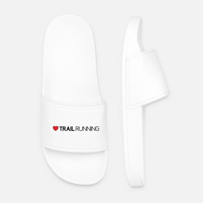 Ich liebe Trailrunning - Männer Badelatschen - Weiß